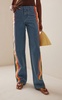 Exclusive Deconstructed Rigid High-Rise Straight-Leg Jeans