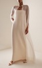 Opus Strapless Wool-Silk Maxi Dress