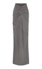 Ruffled Stretch-Nylon Maxi Skirt