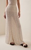 Floris Beaded Knit Silk Maxi Skirt