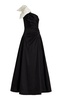 Banks Bow-Detailed Taffeta Maxi Dress