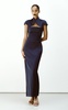 Collared Satin Midi Dress