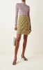 Printed Ruffle-Trimmed Jersey Skirt