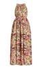 Sabine Floral-Printed Silk Crepe Midi Dress