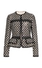 Sequined Net Peplum Jacket