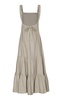 Cartao Postal Tiered Linen Maxi Dress