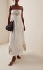 La Catedral Embroidered Linen Maxi Dress