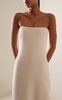 Opus Strapless Wool-Silk Maxi Dress