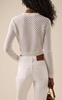 Pointelle-Knit Cotton Sweater