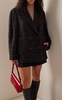 Oversized Plaid Double-Breasted Blazer