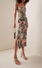 Printed Silk Midi Slip Dress