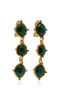 22K Gold-Plated Malachite Medicis Earrings