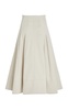 Moore Pleated Stretch-Cotton Twill Midi Skirt