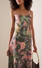 Printed Silk Midi Slip Dress