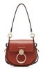 Tess O-Ring Leather And Suede Bag