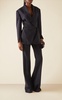 Belted Wool-Blend Suiting Blazer