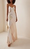 Bia Patchwork Satin Maxi Dress