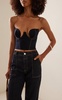 Cropped Denim Corset Top