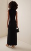 Lauren Sleeveless Jersey Turtleneck Maxi Dress