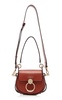 Tess O-Ring Leather And Suede Bag