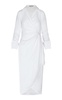 Santa Clara Linen Midi Wrap Dress