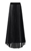 Pleated Chiffon Midi Skirt