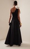 Banks Bow-Detailed Taffeta Maxi Dress