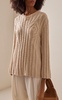 Ribbed-Knit Stretch-Wool Sweater