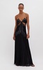 Lace-Detailed Silk Gown