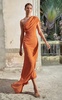 Copitas Asymmetric Silk Chiffon Maxi Dress