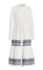 Exclusive Mirana Embroidered Linen Midi Dress