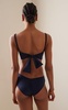 Aquatic Path Cutout One-Piece Swimsuit