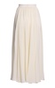  Pleated Silk Maxi Skirt