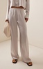 Barb Satin Wide-Leg Pants