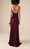 Gathered Satin Maxi Dress