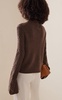 Gustavia Lace-Knit Wool-Cashmere Turtleneck Sweater