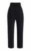 Cropped High-Rise Crepe Pants