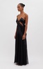 Lace-Detailed Silk Gown