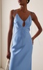 Terrin Cutout Satin Maxi Slip Dress