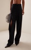 Split-Front Wool Trousers