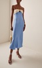 Brigid Bow-Detailed Cutout Satin Maxi Dress