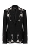 Embroidered Wool-Blend Blazer