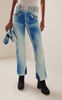 Blanchi Denim-Print Ski Pants