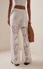 Lovina Broderie Anglaise Wide-Leg Pants