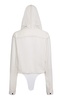 Hooded Wool-Blend Bodysuit