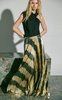 Unfolding Tropics Pleated Maxi Skirt