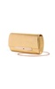 Nik Foldover Metallic Leather Clutch