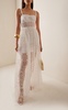 Embroidered Tulle Maxi Dress