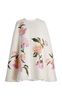 Embroidered Wool-Cashmere Cape