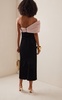 Twisted Off-The-Shoulder Velvet Maxi Dress